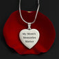 Alzheimer's My Mom's Memories Matter Necklace, Custom Alzheimer's Jewelry, Alzheimer's Mom, Alzheimer's Awareness, Alzheimer's Support