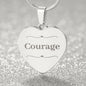 Courage Necklace, Inspirational Jewelry, Motivational Gift, Hardship Gift, Personalized Necklace, Support Gifts, Strength Gift For Women