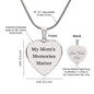 Alzheimer's My Mom's Memories Matter Necklace, Custom Alzheimer's Jewelry, Alzheimer's Mom, Alzheimer's Awareness, Alzheimer's Support