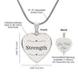 Cancer Support Gift For Sister, Breast Cancer Gift For Sister, Strength Necklace, Fight Cancer Gift, Fight Cancer Jewelry, Chemo Support