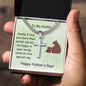 Father's Day Gift from Infant To My Daddy Father’s Day Card with Personalized Cross Necklace, Special Father's Day Gift from Infant Child