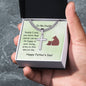 Father's Day Gift from Infant To My Daddy Father’s Day Card with Personalized Cross Necklace, Special Father's Day Gift from Infant Child