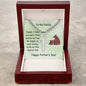 Father's Day Gift from Infant To My Daddy Father’s Day Card with Personalized Cross Necklace, Special Father's Day Gift from Infant Child