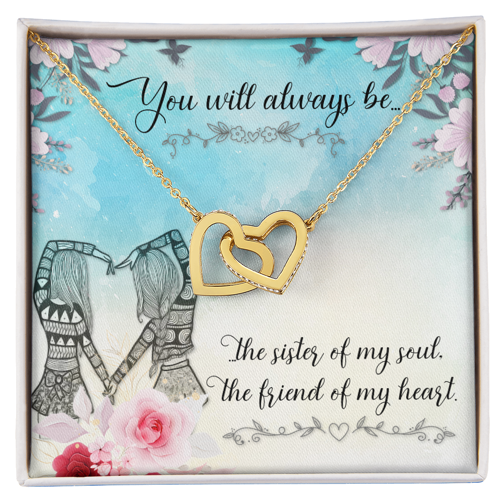 Gift for Sister to Show Love and Appreciation, Heart Necklace with Message Card, Thoughtful Birthday Gift for Your Sister, Sister Gift Bundle: Beautiful Necklace with a Loving Card