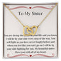 Cancer Support Gift For Sister, Breast Cancer Gift For Sister, Strength Necklace, Fight Cancer Gift, Fight Cancer Jewelry, Chemo Support