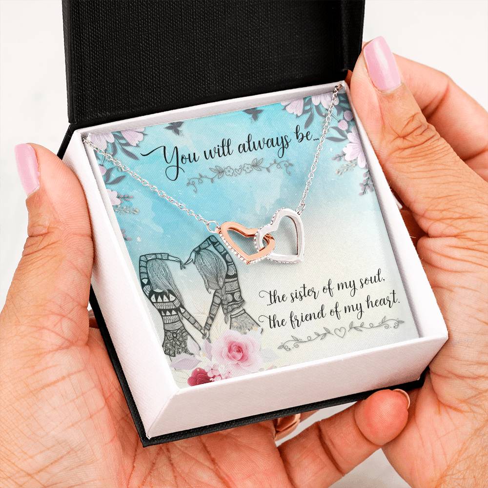 Gift for Sister to Show Love and Appreciation, Heart Necklace with Message Card, Thoughtful Birthday Gift for Your Sister, Sister Gift Bundle: Beautiful Necklace with a Loving Card