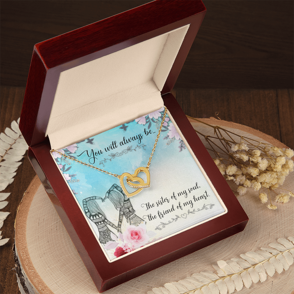 Gift for Sister to Show Love and Appreciation, Heart Necklace with Message Card, Thoughtful Birthday Gift for Your Sister, Sister Gift Bundle: Beautiful Necklace with a Loving Card