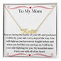 Cancer Support Necklace for Mom, Personalized Cancer Fighter Necklace, Meaningful Cancer Gift for Strength and Hope, Mom Cancer Support Gift