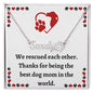 Dog Mom Pet Name Necklace, Personalized Pet Keepsake, Perfect Holiday Gift for Pet Parents, Perfect Gift for Dog Owners