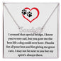 Pet Memorial, Pet Memorial Gift, Loss of Dog Gift, Pet Name Necklace, In Memory Of Pet Gift, Pet Loss Card, Pet Sympathy Card