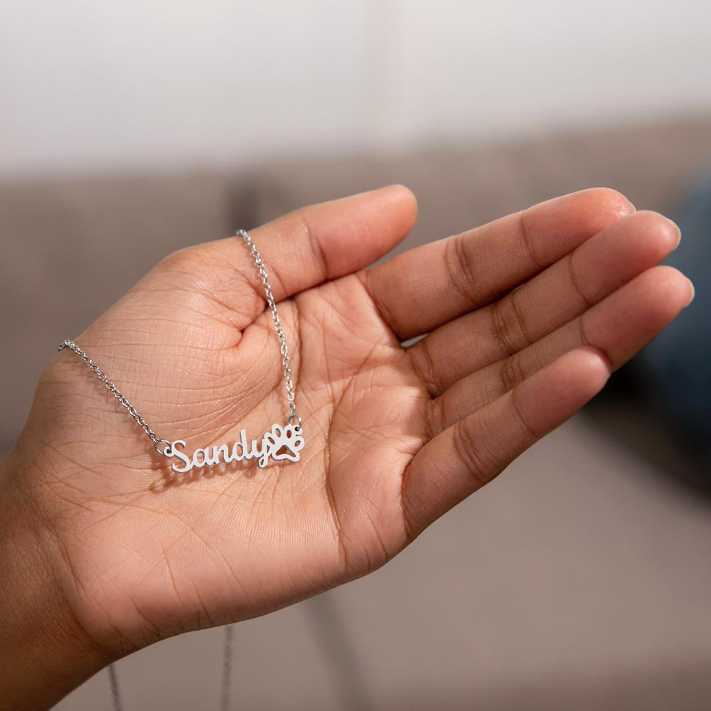 Personalized Cat Name Pendant – Unique Custom Pet Name Necklace - Thoughtful Gift for Cat Owners and Cat Moms, Custom Cat Lover Keepsake