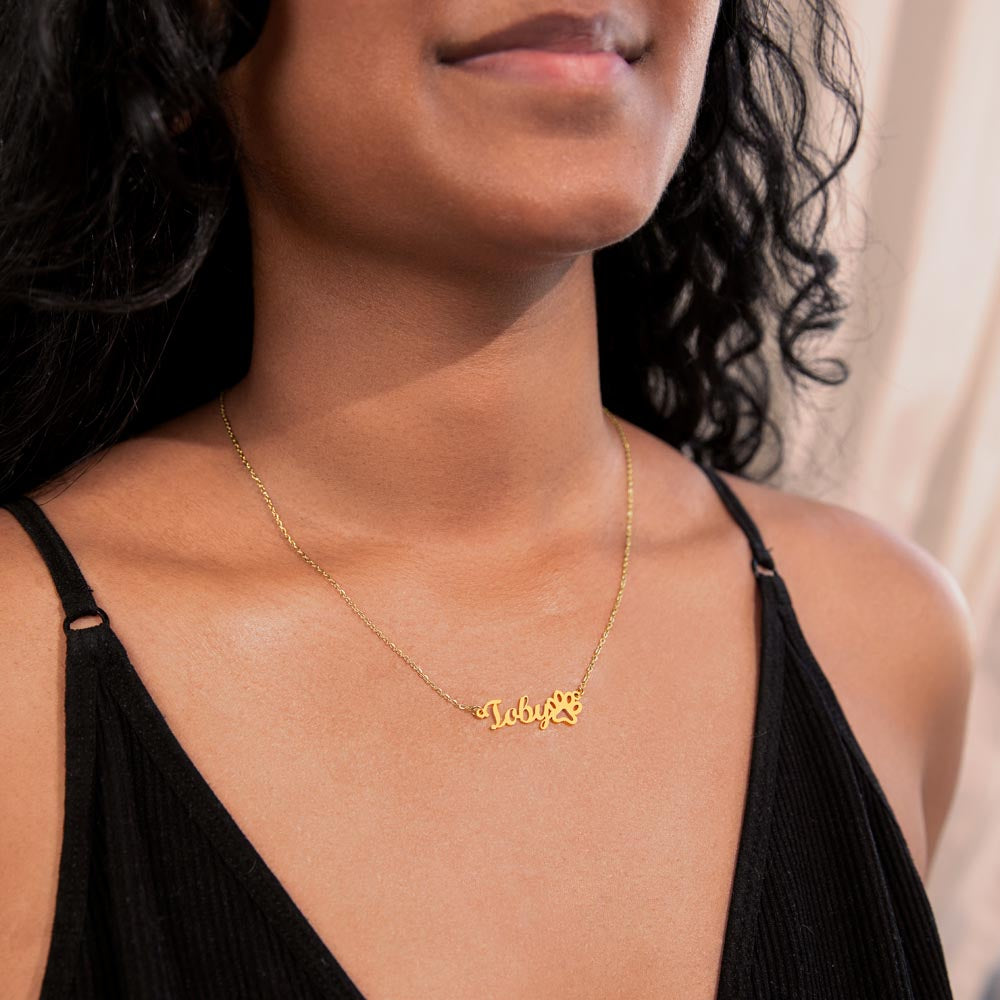 Personalized Cat Name Pendant – Unique Custom Pet Name Necklace - Thoughtful Gift for Cat Owners and Cat Moms, Custom Cat Lover Keepsake