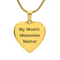 Alzheimer's My Mom's Memories Matter Necklace, Custom Alzheimer's Jewelry, Alzheimer's Mom, Alzheimer's Awareness, Alzheimer's Support
