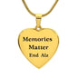 Memories Matter, End Alz Necklace, Alzheimer's Awareness, Alzheimer's Jewelry, Alzheimer's Support, Alzheimer's Caregivers