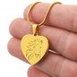 Captivating Horse Heart Pendant Necklace - Beautiful Equestrian Jewelry, Express Your Love for Horses, Great Gift for Horse Lovers