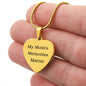 Alzheimer's My Mom's Memories Matter Necklace, Custom Alzheimer's Jewelry, Alzheimer's Mom, Alzheimer's Awareness, Alzheimer's Support