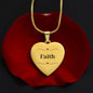 Faith Jewelry, Faith Gift, Encouragement Gift, Faith Necklace, Christian Jewelry, Religious Jewelry, Engraved Jewelry