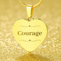 Courage Necklace, Inspirational Jewelry, Motivational Gift, Hardship Gift, Personalized Necklace, Support Gifts, Strength Gift For Women