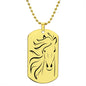 Horse necklace, Personalized horse jewelry, Horse lover gift, Equestrian jewelry, Horse Mom Necklace,