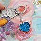 Semicolon Keychain, Semicolon Gift, Semicolon Heart Keychain, Suicide Awareness, Mental Health