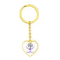 My Hero Is Now An Angel Alzheimers Keychain, End Alzheimers Keychain, Alzheimers Loss Of Loved One, Alzheimers Disease, Alzheimers Support
