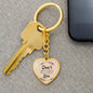 Don't Just Exist, Live, Inspirational Gift, Motivational Gifts, Acessories, Heart Pendant Keychain