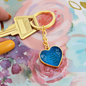 Semicolon Keychain, Semicolon Gift, Semicolon Heart Keychain, Suicide Awareness, Mental Health