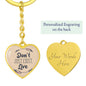 Don't Just Exist, Live, Inspirational Gift, Motivational Gifts, Acessories, Heart Pendant Keychain