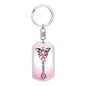Survivor Breast Cancer Keychain, Breast Cancer Survivor Gift, Pink Ribbon Survivor Gift