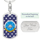U.S. Navy Keychain, USS Dwight D. Eisenhower Keychain, Gift For Navy Vet