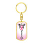 Survivor Breast Cancer Keychain, Breast Cancer Survivor Gift, Pink Ribbon Survivor Gift