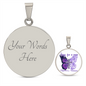 Pray For A Cure Alzheimers Necklace, Alzheimers Awareness, Alzheimers Disease, End Alzheimers, Alzheimer's Pendant, Alzheimer's Support