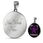 I Wear Purple For Alzheimers Disease Awareness, Alzheimers Awareness Necklace, Alzheimers Purple Ribbon Jewelry