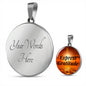 Express Gratitude Pendant Necklace, Inspirational Jewelry, Motivational Necklace - TreasureNoni