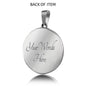 Yoga Pose Circle Charm Necklace Yoga Lover Charm Bracelet with the Option to Engrave. - TreasureNoni