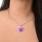 Alzheimer's Awareness Necklace, Alzheimer's Awareness Jewelry, End Alzheimer's Jewelry