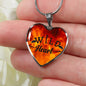 Wild Heart Necklace, Wild Heart Pendant, Unique Wild Heart Jewelry