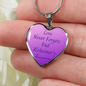 Alzheimer's Awareness Necklace, Alzheimer's Awareness Jewelry, End Alzheimer's Jewelry