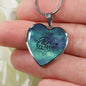 Inspirational Necklace, Inspirational Jewelry, Be Brave Heart Pendant Necklace - TreasureNoni