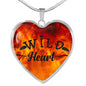 Wild Heart Necklace, Wild Heart Pendant, Unique Wild Heart Jewelry