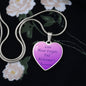 Alzheimer's Awareness Necklace, Alzheimer's Awareness Jewelry, End Alzheimer's Jewelry