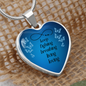 Semicolon Necklace, Semicolon Gift, Semicolon Heart Necklace, Suicide Awareness, Mental Health, Suicide Prevention Awareness, Semicolon Pendant