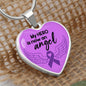 Alzheimer's Awareness Necklace, Alzheimer's Awareness Jewelry, End Alzheimer's Jewelry, Alzheimer's In Memory Of