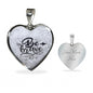 Inspirational Necklace, Inspirational Jewelry, Be Brave Heart Pendant Necklace - TreasureNoni