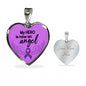 Alzheimer's Awareness Necklace, Alzheimer's Awareness Jewelry, End Alzheimer's Jewelry - TreasureNoni
