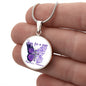 Pray For A Cure Alzheimers Necklace, Alzheimers Awareness, Alzheimers Disease, End Alzheimers, Alzheimer's Pendant, Alzheimer's Support