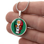 Calavera Mexicana Flag, Mexican Skull Flag Necklace, Dia de los Muertos, Mexican Skull Flag Gift For Women, Collar Bandera Calavera Mexicana
