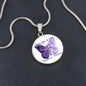 Pray For A Cure Alzheimers Necklace, Alzheimers Awareness, Alzheimers Disease, End Alzheimers, Alzheimer's Pendant, Alzheimer's Support