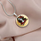 Dia De Los Muertos, Mexican Catrina Skull Pendant Necklace, Sugar Skull With Roses, Sugar Skull Necklace, Calavera Day of The Dead Necklace