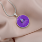 Alzheimers Necklace, Alzheimers Awareness, Alzheimers In Memory Of, Alzheimers Disease, Alzheimers Purple, End Alzheimers
